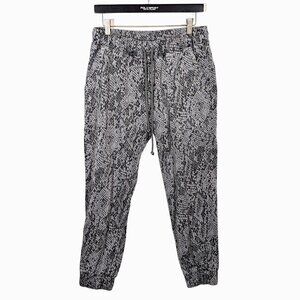 Bella Dahl Pocket Jogger Lyocell Stretch Athleisure Pants SNAKESKIN Print Size M